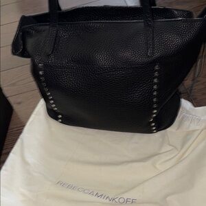 Rebecca Minkoff Black Leather Tote Bag